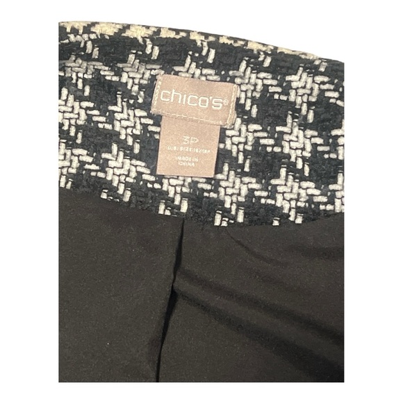 Chico’s Patched Houndstooth Statement Jacket Size 3P (16/18P) KD1 - Picture 4 of 8